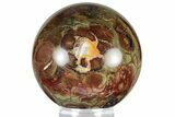 Polished Spiderweb Jasper Sphere - Oregon #308202-1